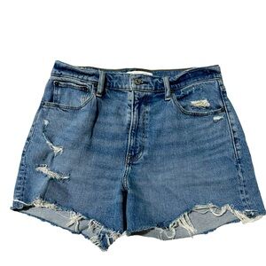 Abercrombie Denim High Rise Mom Shorts